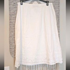 Sag Harbor White A-Line Skirt